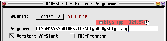 Bild: Drag und Drop auf den "Externes..."-Dialog von Jinnee2.x aus.