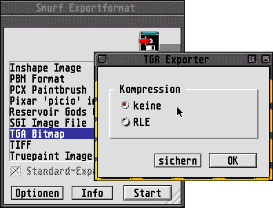 Men&uuml;punkt "sichern als..."