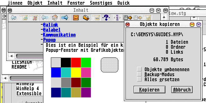 Und auch mit Grafiken im Popup geht es nun