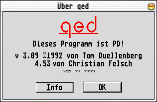 Der Infodialog von QED