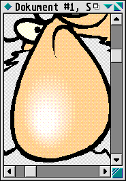 nur der Nasenbereich herausvergr&ouml;&szlig;ert